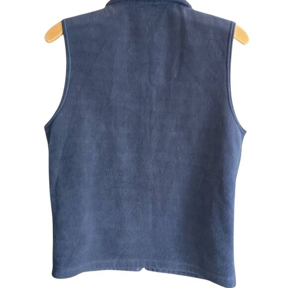 Columbia Men's Fleece Full Zipper Vest Blue Size Medium - Picture 3 of 5